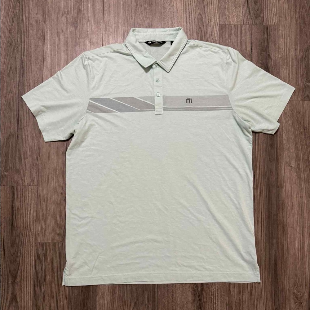Travis Mathew Light Gray Polo Shirt
